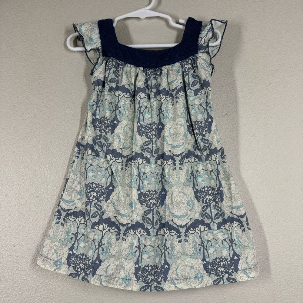 Ferd Floral Dress Whimsical Cotton Designer Girls Size 2T